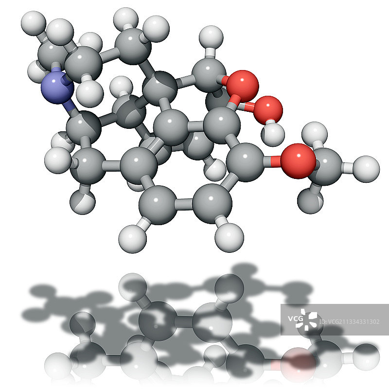 可待因止痛药分子图片素材