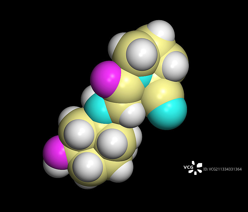 维格列汀糖尿病药物分子图片素材