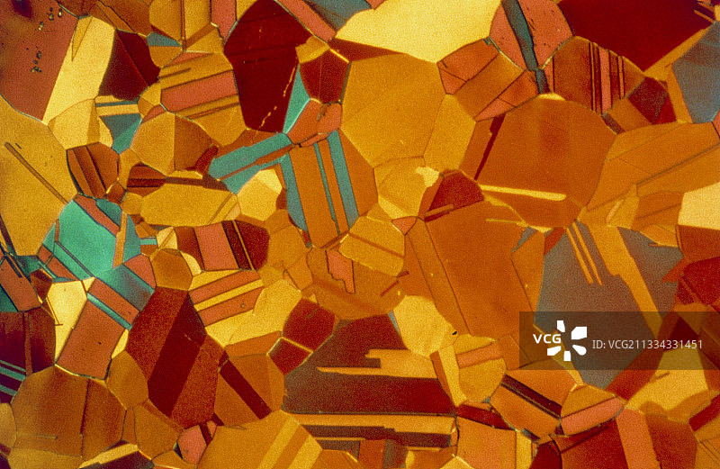 显示晶粒结构的黄铜图片素材