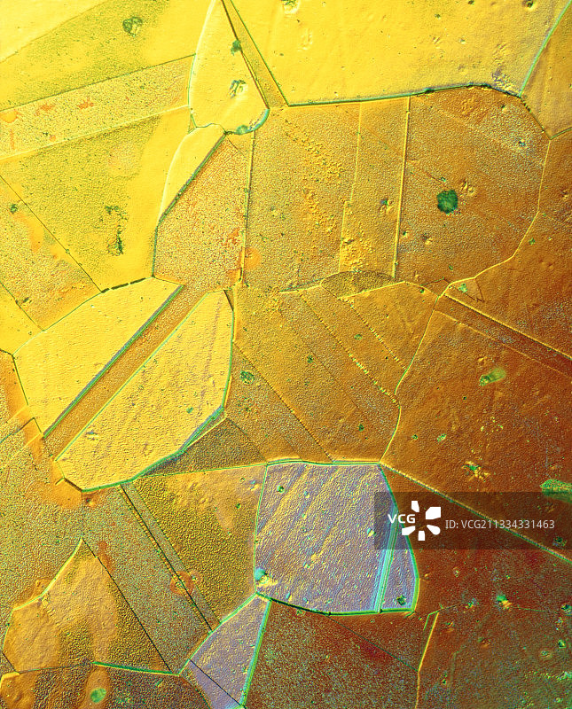 黄铜合金薄片的光学显微镜图图片素材