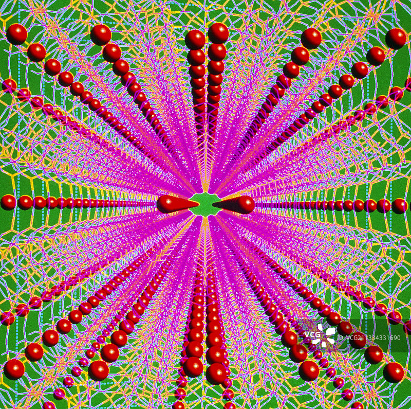 沸石晶体的分子图图片素材