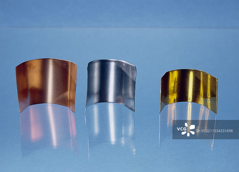 铜、锌和黄铜图片素材