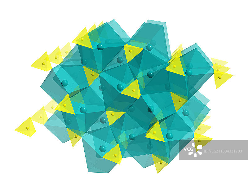 硫酸铊晶体图片素材