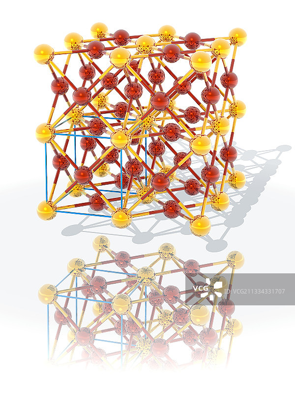 金铜合金晶体图片素材