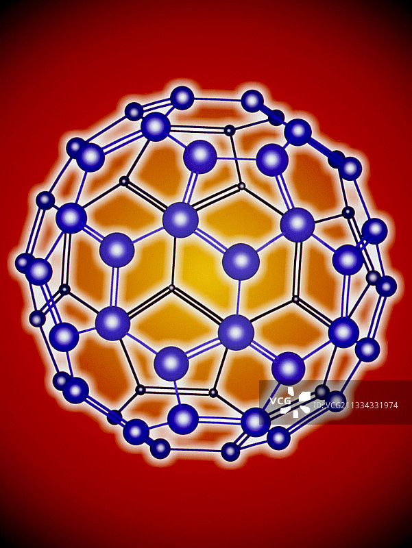 巴克球(C60)的电脑图形图片素材