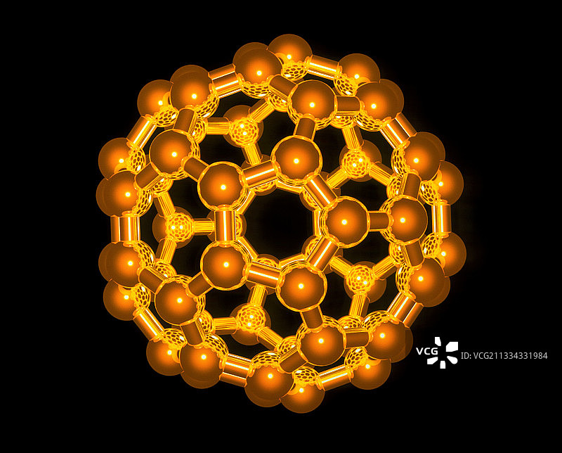 巴克球(C60)的电脑图形图片素材