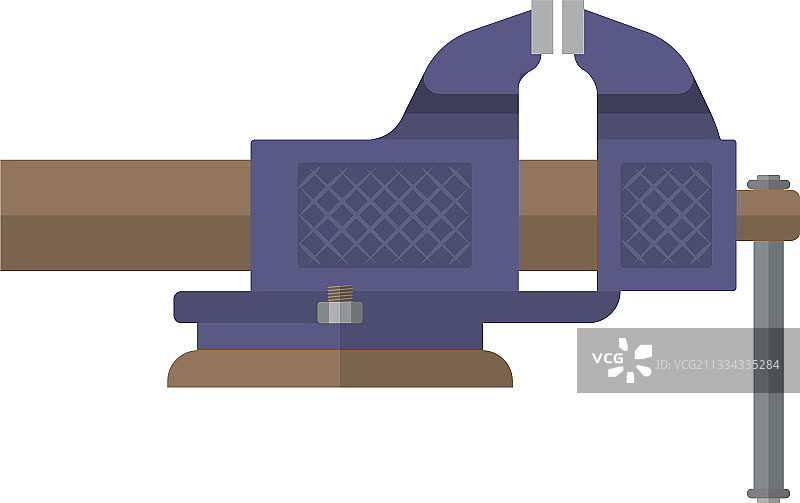 白色背景上的扁平风夹具图标图片素材