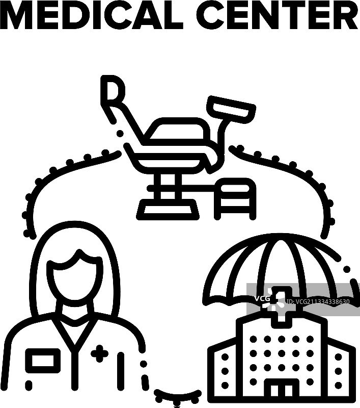 黑色医疗中心图片素材