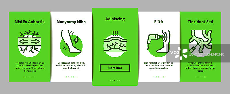 静脉曲张疾病介绍元素图标图片素材