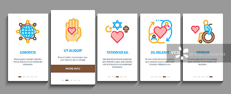 容忍与平等引导元素图标图片素材