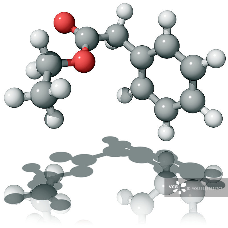 苯乙酸乙酯分子图片素材