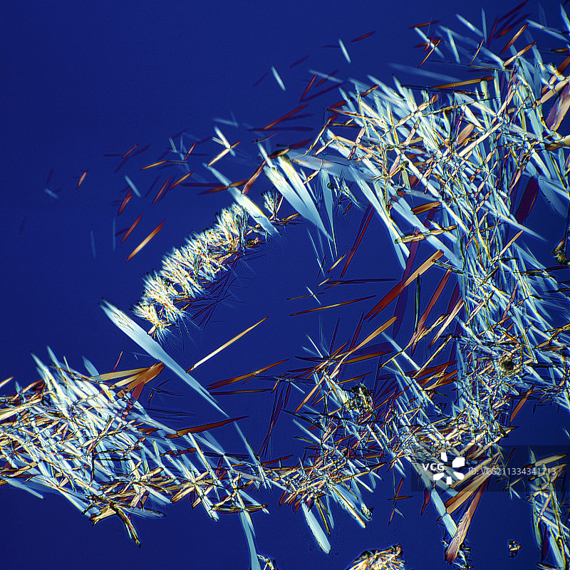 乙醛金属农药的显微照片图片素材