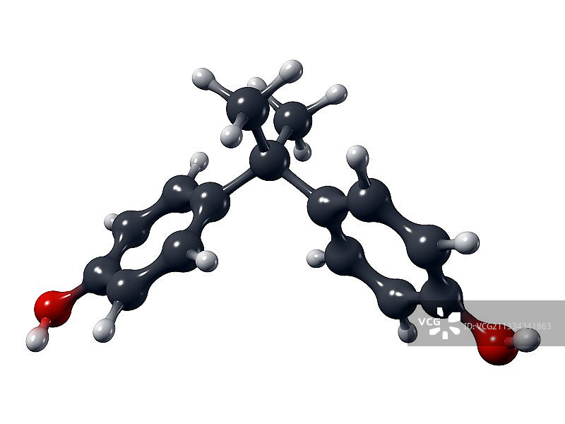 有机污染物分子：双酚A图片素材