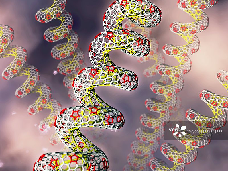 纳米管技术，艺术作品图片素材