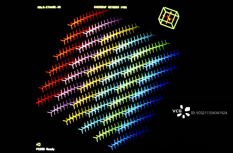 聚乙烯分子结构图片素材