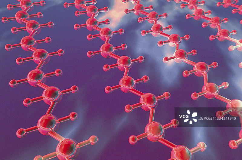 漂浮的碳氢分子图片素材