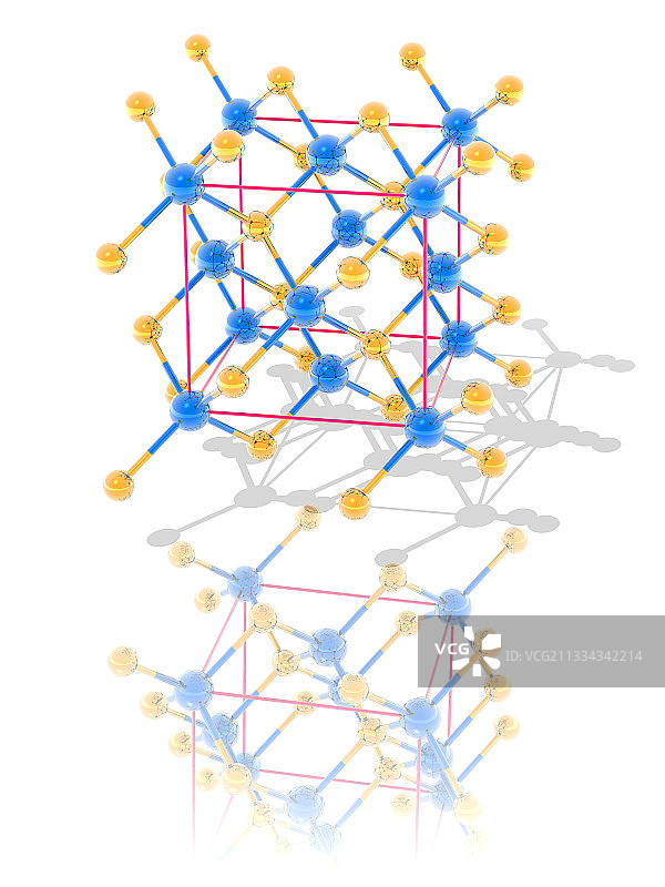 闪锌矿晶体结构图片素材
