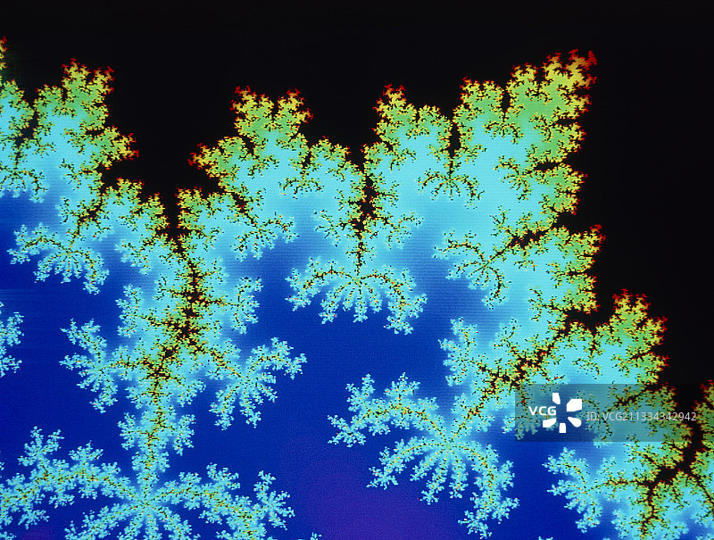 分形几何：曼德尔布罗特集细节图片素材