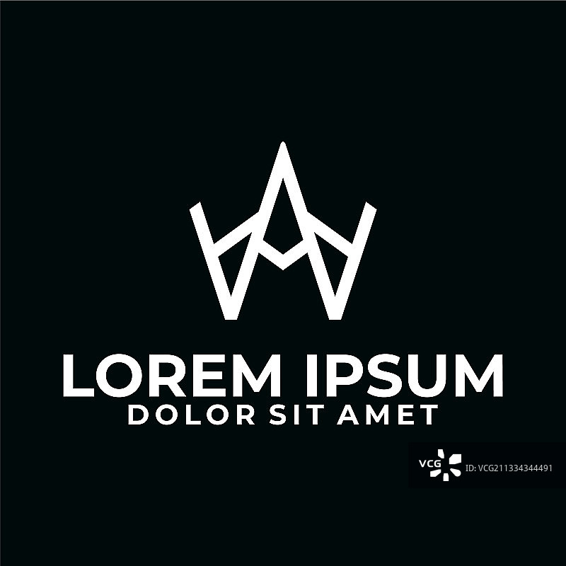 字母AAA AW或WA标志模板图片素材