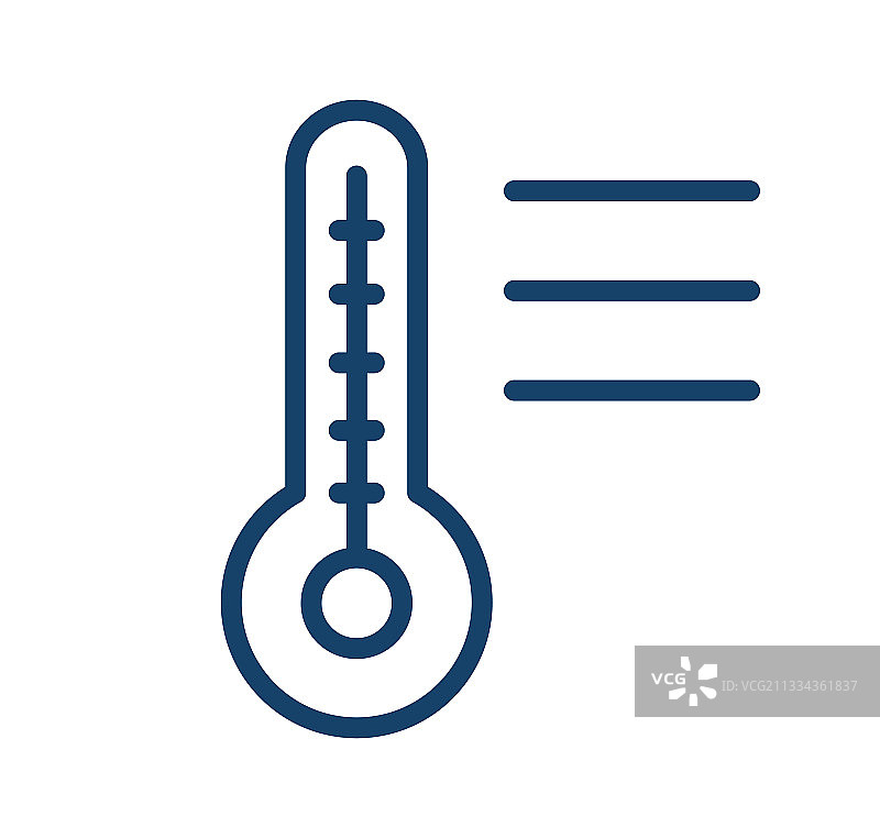 带温度刻度的水银温度计图片素材