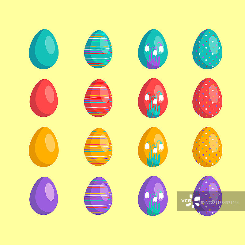 复活节彩蛋大全图片素材