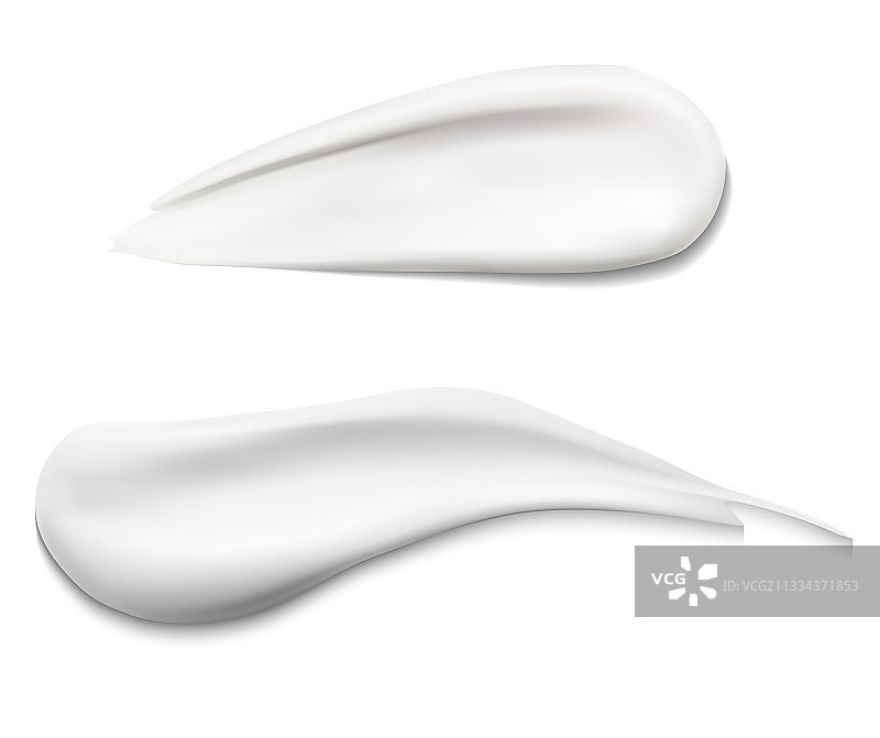 化妆品奶油涂抹质地面部奶油色板图片素材