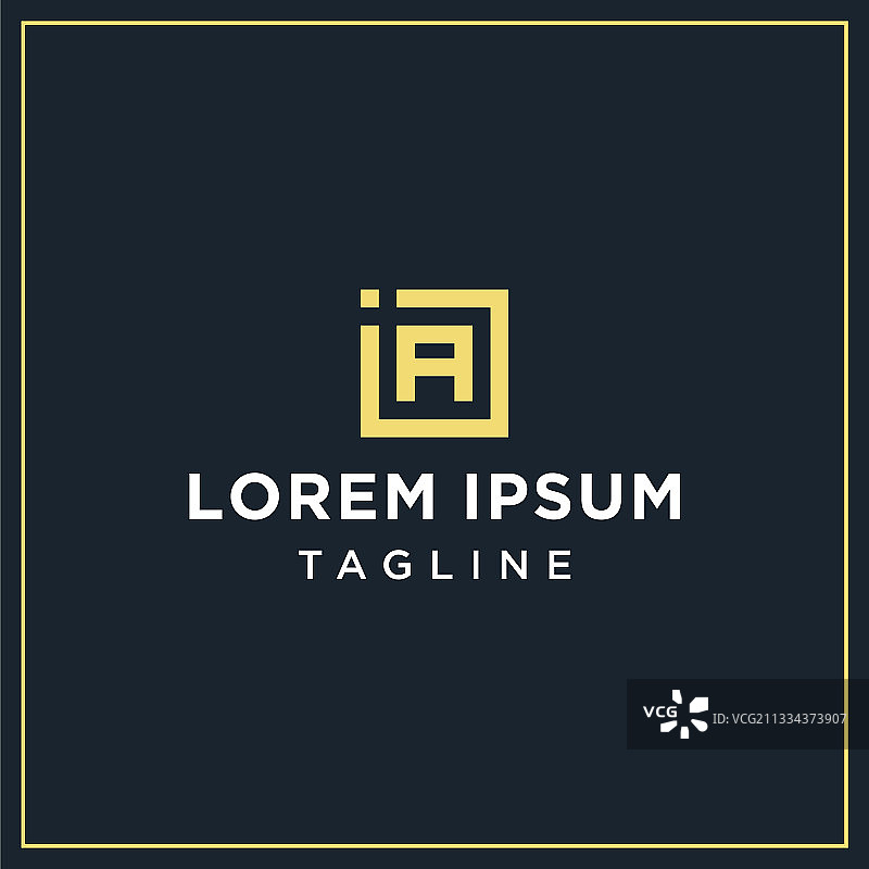 JA或IA方形logo图片素材