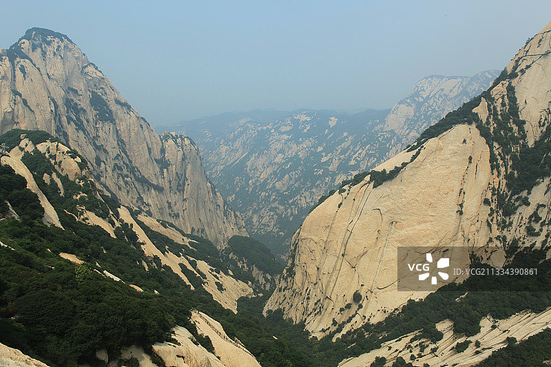 陕西华阴华山风光图片素材