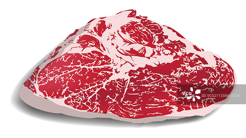 逼真牛猪肉烤肉排图片素材