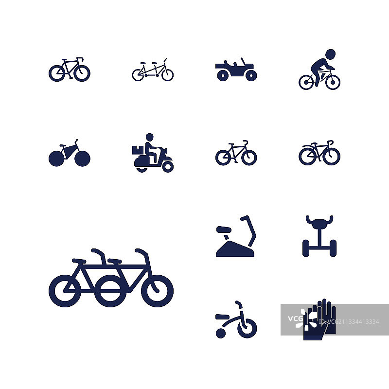 自行车图标图片素材
