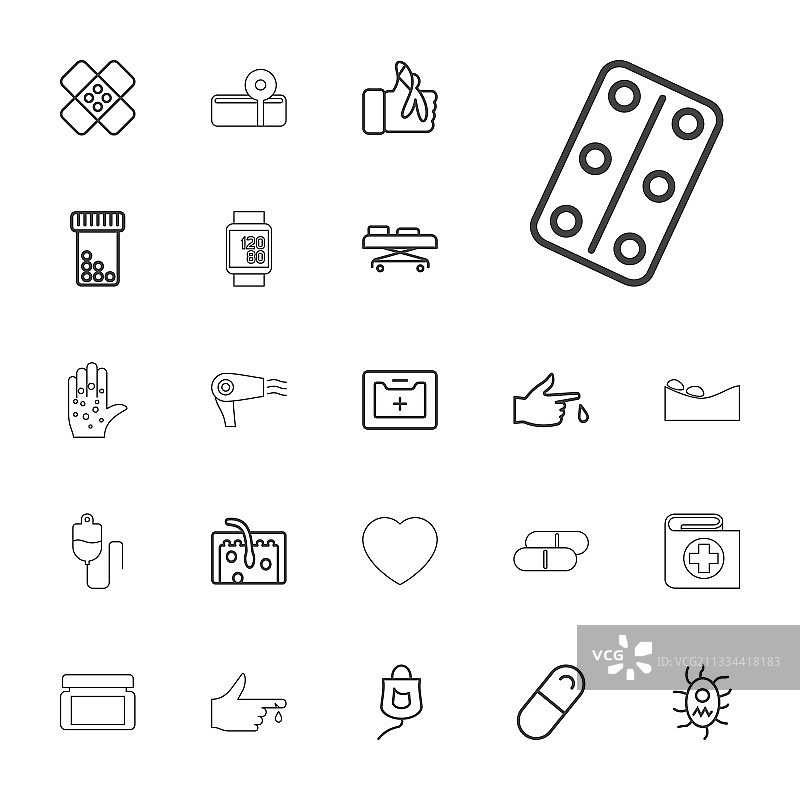 22种治疗图标图片素材
