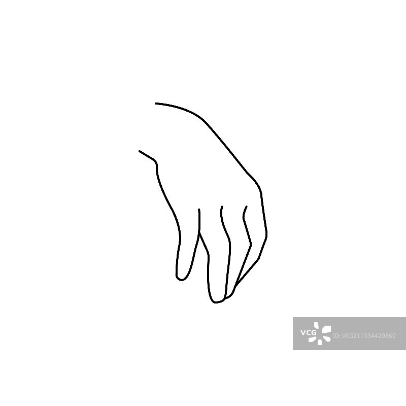 男人手抓握隐形物品图片素材