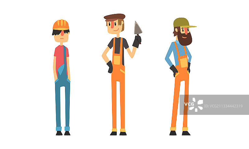 专业建筑工人安装设置图片素材