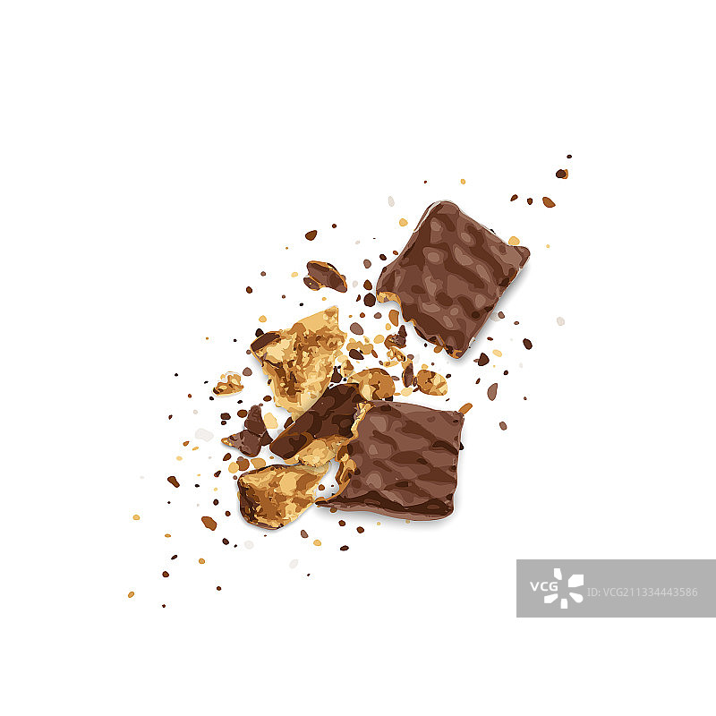 独立的巧克力威化饼干图片素材