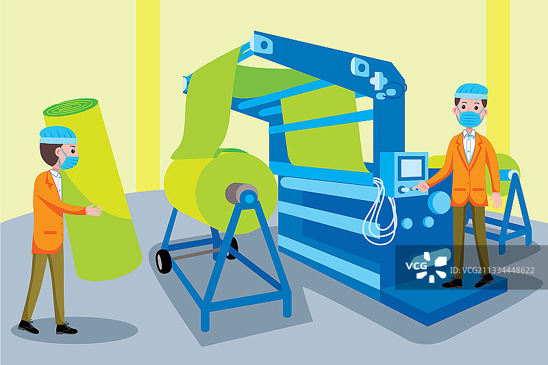 纺织机械工人职业图片素材