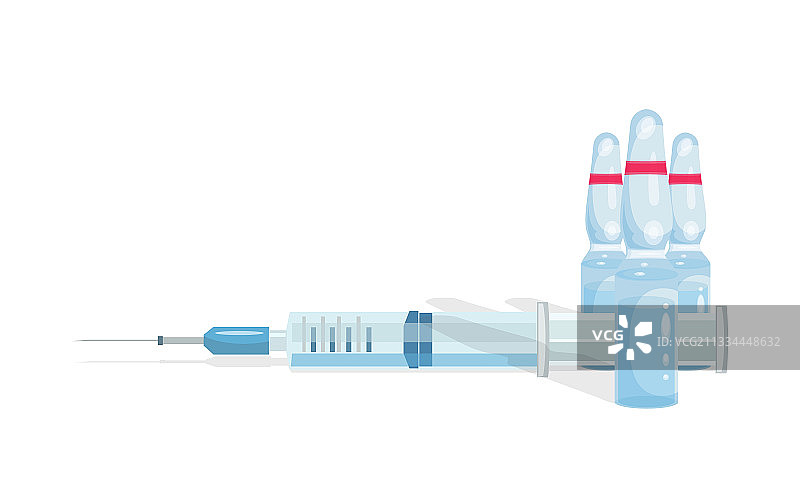 疫苗安瓿注射器图片素材