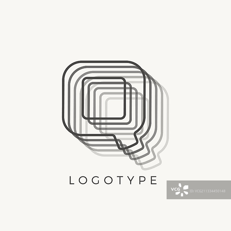 字母Q轮廓条纹混合效果图片素材