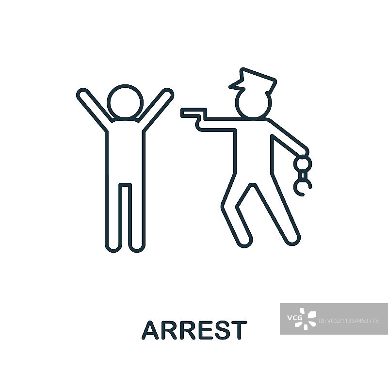 警察逮捕图标图片素材