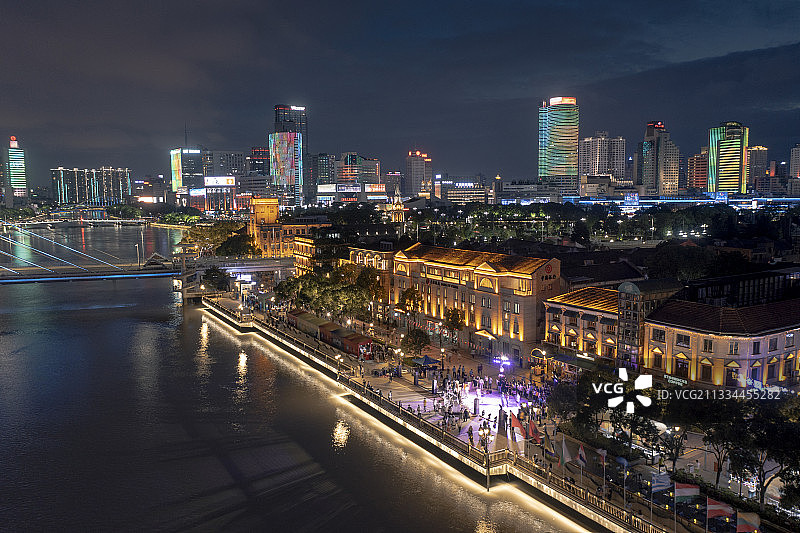老外滩夜景图片素材