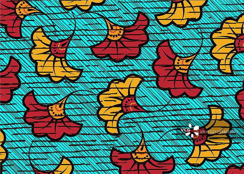 非洲蜡染印花面料民族手工装饰品图片素材