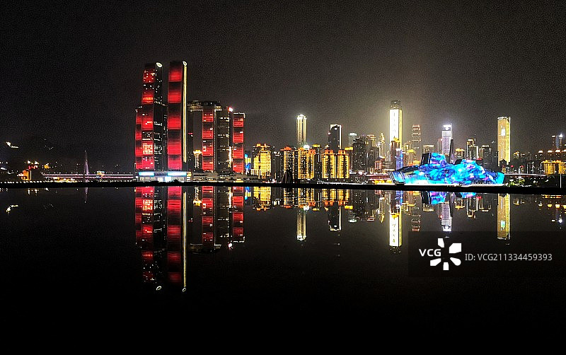 山城夜色图片素材