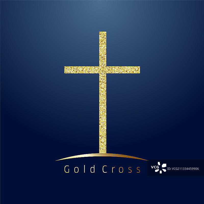 金色十字架图片素材