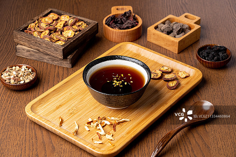 老北京特色传统饮料酸梅汤图片素材