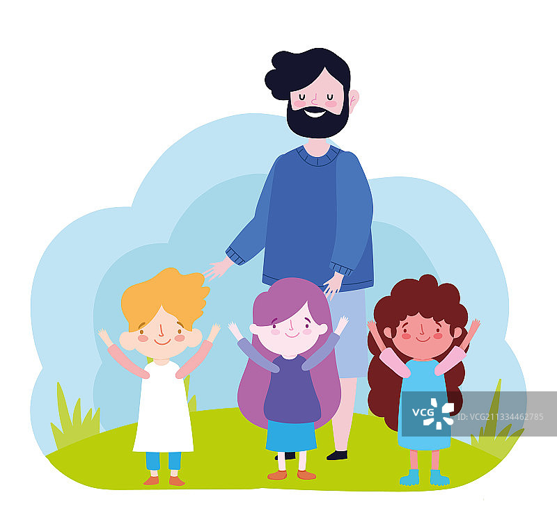 男人和儿童图片素材