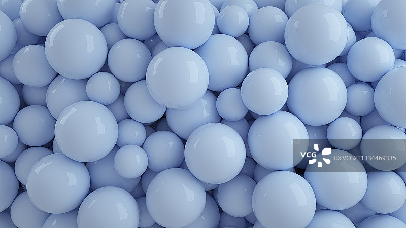 白色小球圆球场景背景图片素材