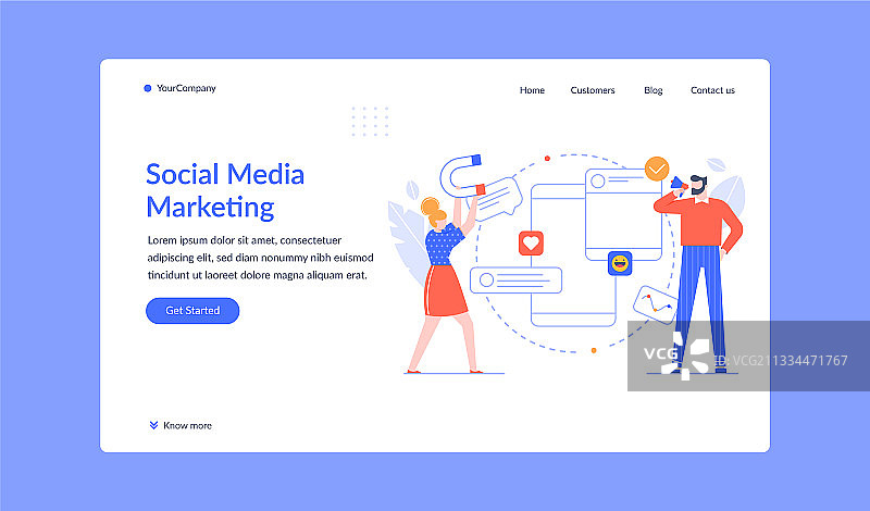 社交媒体营销推广活动图片素材