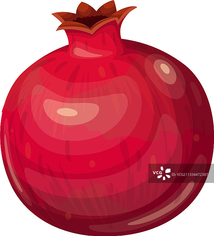 卡通风格的石榴水果图片素材