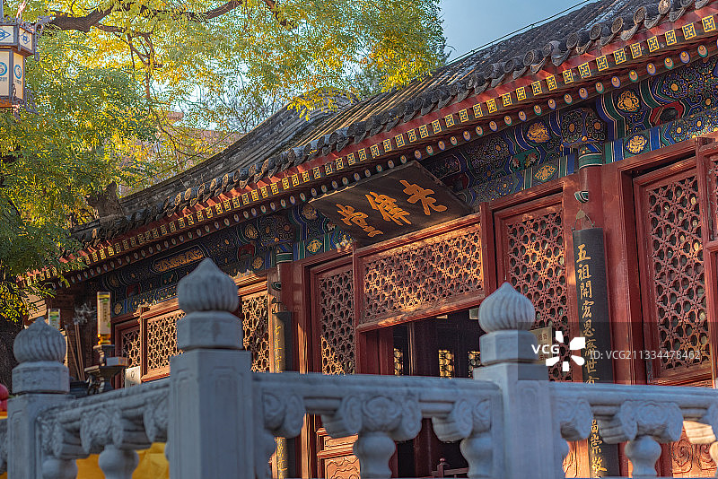 北京白云观老律堂图片素材