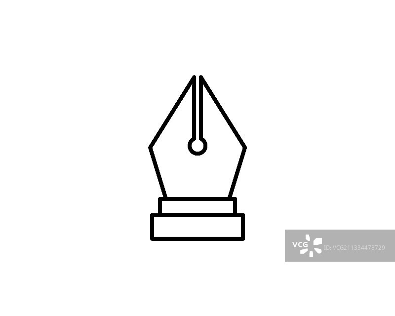 水墨笔图标EPS 10抽象扁平设计图片素材