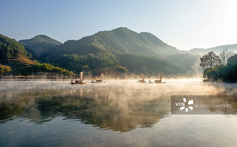 瓯江帆影图片素材